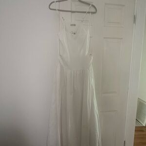 Abercrombie & Fitch Red Asymmetrical Ruched Sundress